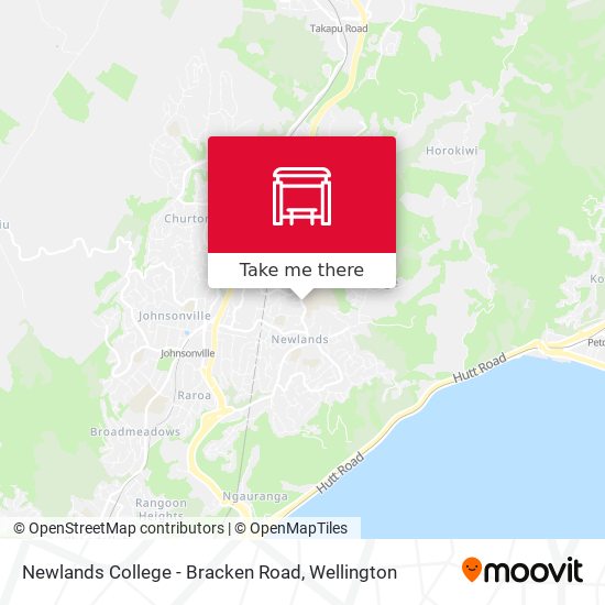 Newlands College - Bracken Road map