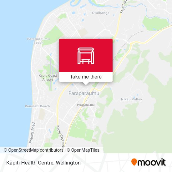 Kāpiti Health Centre map