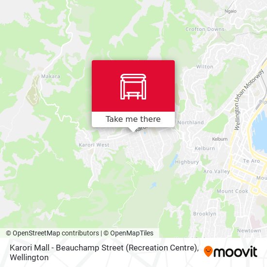 Karori Mall - Beauchamp Street (Recreation Centre) map
