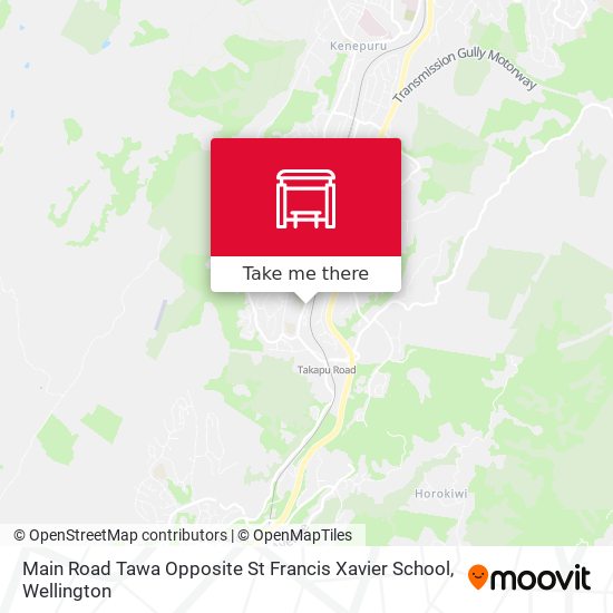 Main Road Tawa Opposite St Francis Xavier School map