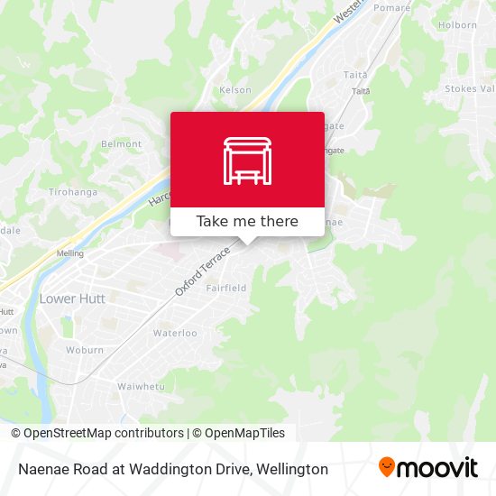 Naenae Road at Waddington Drive map