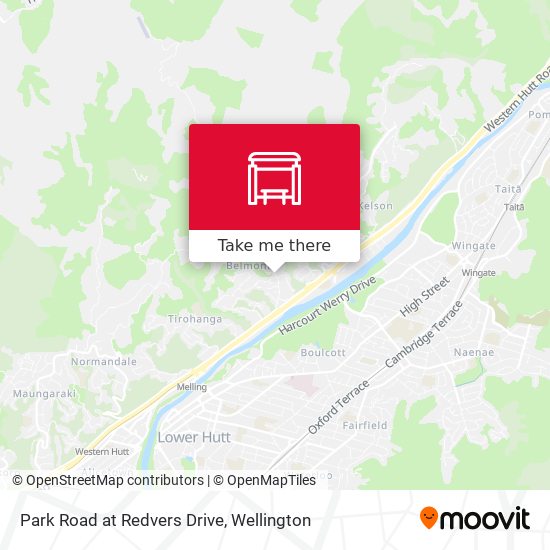 Park Road at Redvers Drive map