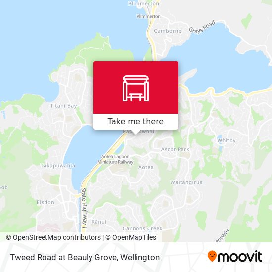 Tweed Road at Beauly Grove map