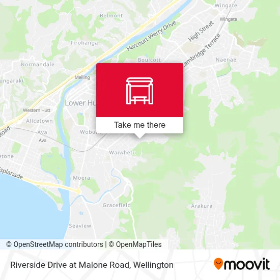 Riverside Drive at Malone Road map