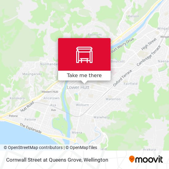 Cornwall Street at Queens Grove map