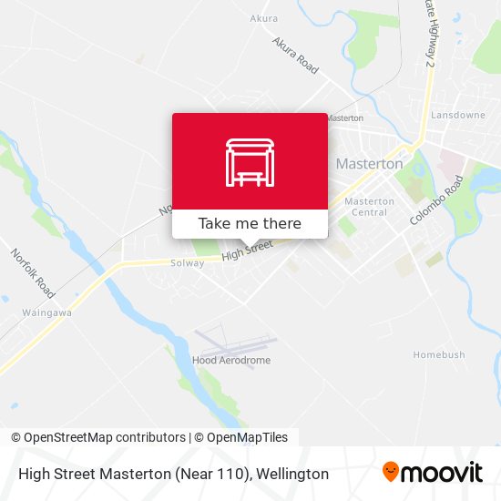 High Street Masterton (Near 110) map