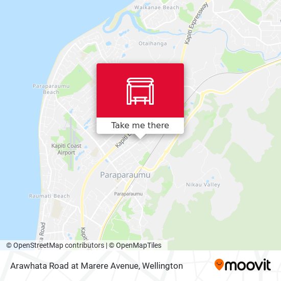 Arawhata Road at Marere Avenue map