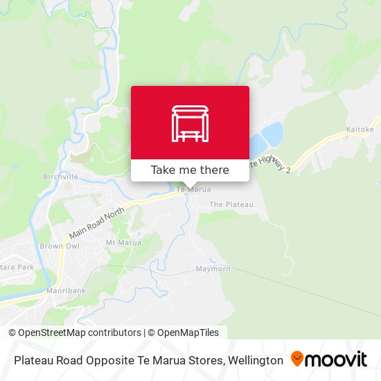 Plateau Road Opposite Te Marua Stores map