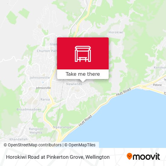 Horokiwi Road at Pinkerton Grove map