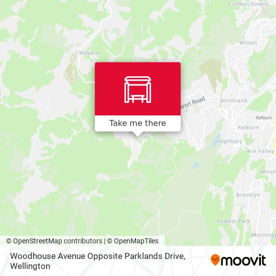 Woodhouse Avenue Opposite Parklands Drive map