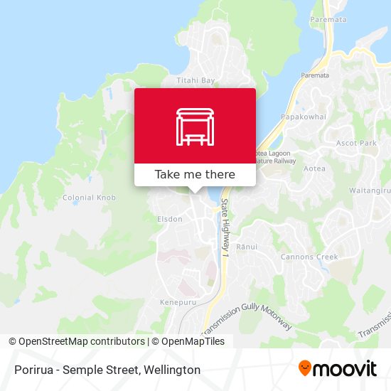 Porirua - Semple Street map