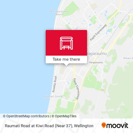 Raumati Road at Kiwi Road (Near 37)地图