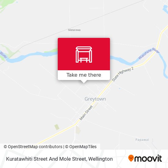 Kuratawhiti Street And Mole Street map