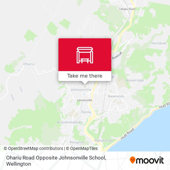 Ohariu Road Opposite Johnsonville School map