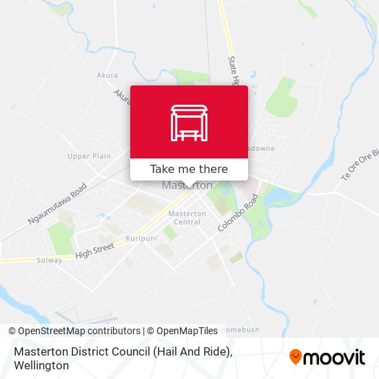 Masterton District Council (Hail And Ride) map