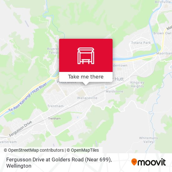 Fergusson Drive at Golders Road (Near 699) map