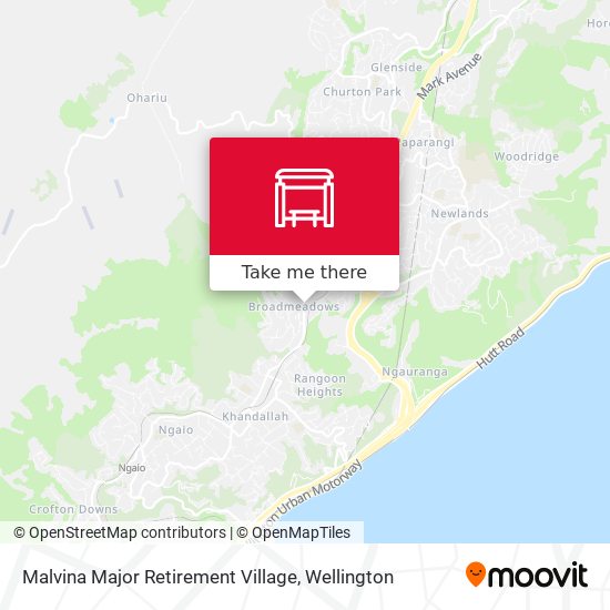 Malvina Major Retirement Village map