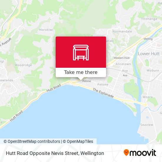 Hutt Road Opposite Nevis Street map