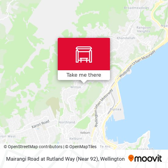 Mairangi Road at Rutland Way (Near 92) map