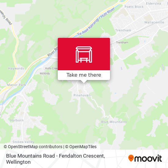 Blue Mountains Road - Fendalton Crescent地图