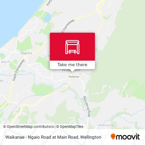 Waikanae - Ngaio Road at Main Road地图