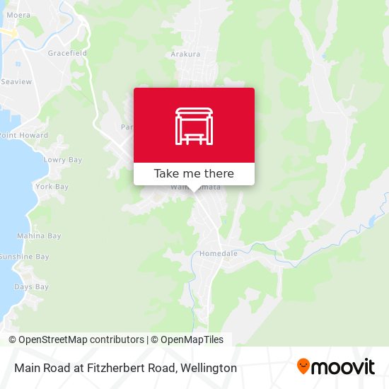 Main Road at Fitzherbert Road map