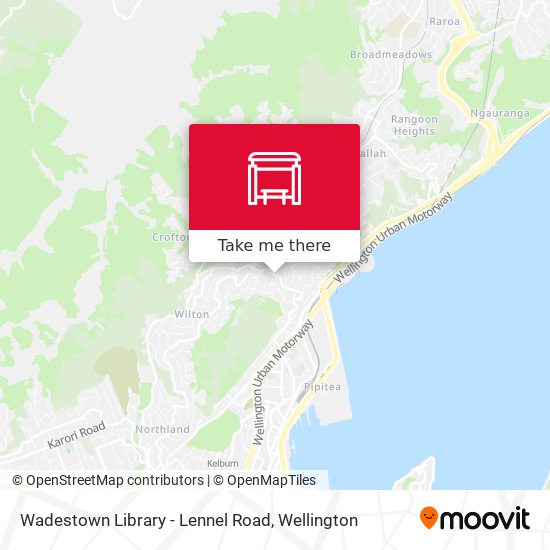 Wadestown Library - Lennel Road map