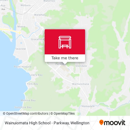 Wainuiomata High School - Parkway map