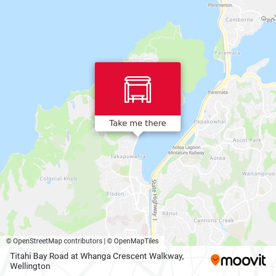 Titahi Bay Road at Whanga Crescent Walkway地图
