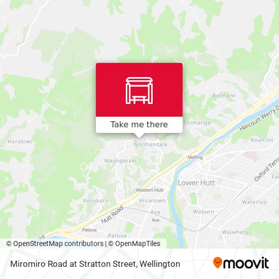 Miromiro Road at Stratton Street map