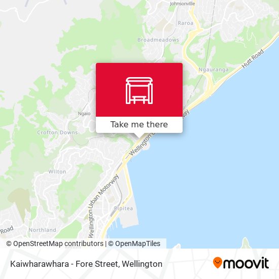Kaiwharawhara - Fore Street map