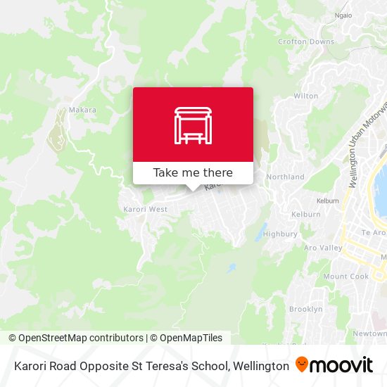 Karori Road Opposite St Teresa's School地图