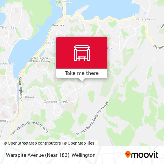 Warspite Avenue (Near 183) map