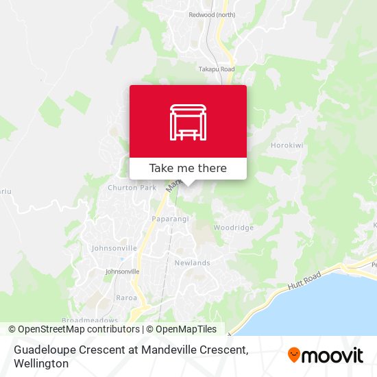 Guadeloupe Crescent at Mandeville Crescent map