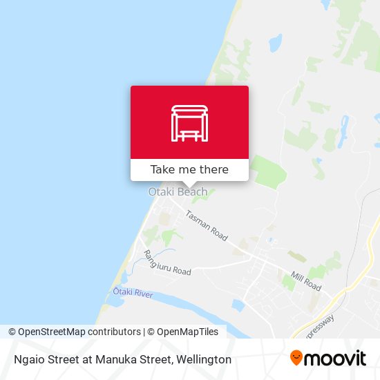 Ngaio Street at Manuka Street map