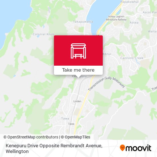 Kenepuru Drive Opposite Rembrandt Avenue map