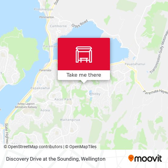 Discovery Drive at the Sounding map