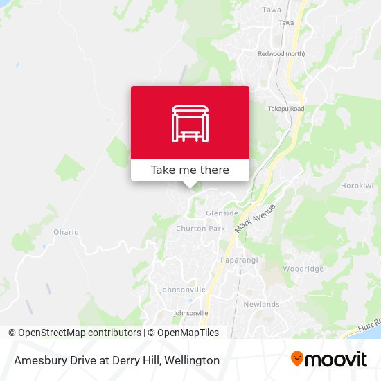 Amesbury Drive at Derry Hill map