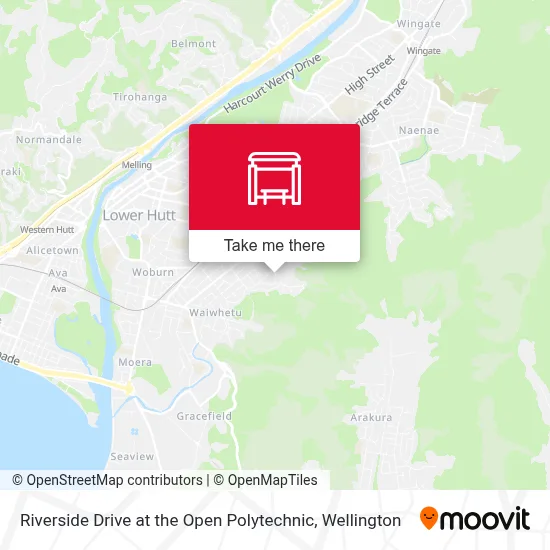 Riverside Drive at the Open Polytechnic map