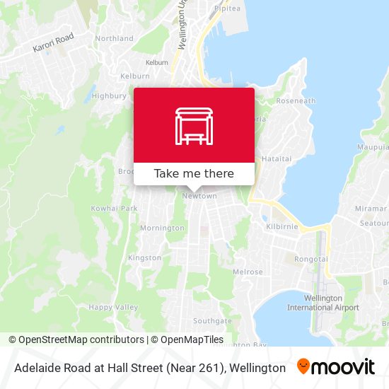 Adelaide Road at Hall Street (Near 261) map