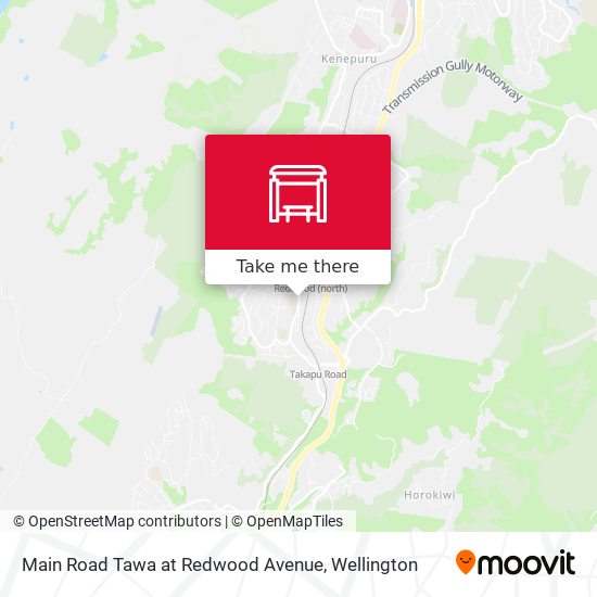 Main Road Tawa at Redwood Avenue map