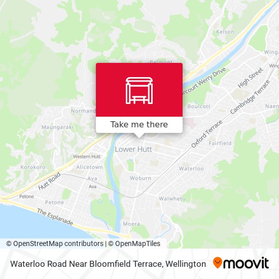 Waterloo Road Near Bloomfield Terrace map