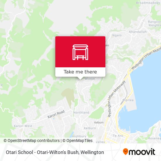 Otari School - Otari-Wilton's Bush map