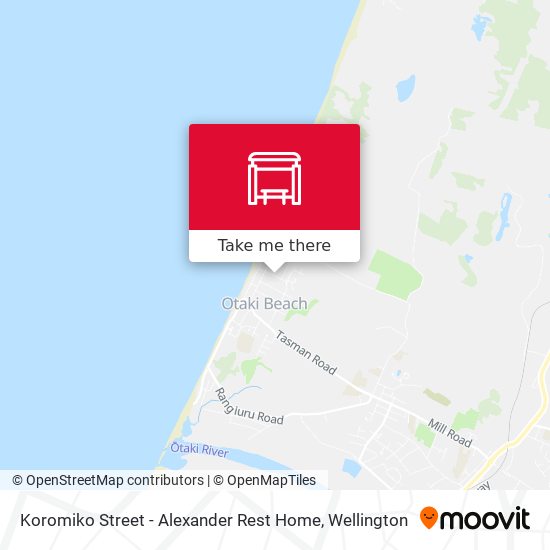 Koromiko Street - Alexander Rest Home map