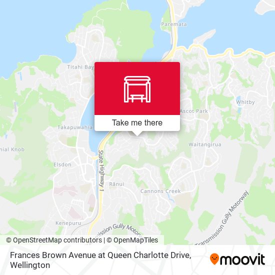 Frances Brown Avenue at Queen Charlotte Drive地图