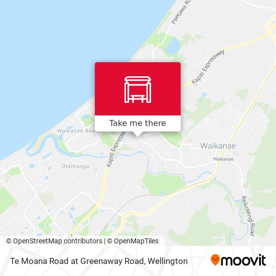 Te Moana Road at Greenaway Road map