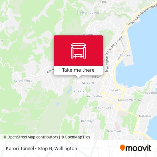 Karori Tunnel - Stop B map