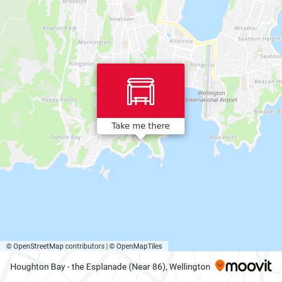 Houghton Bay - the Esplanade (Near 86) map