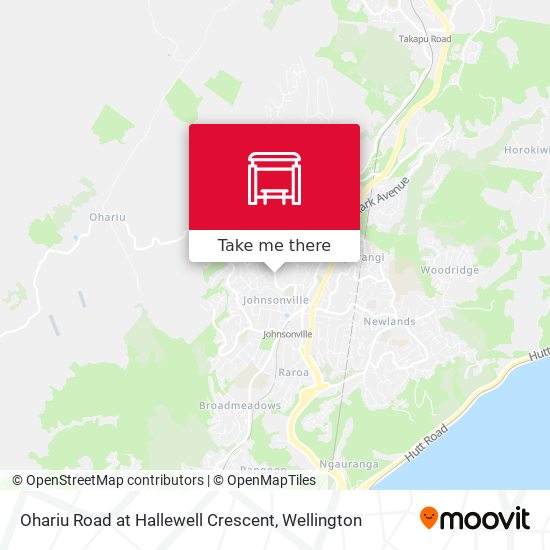 Ohariu Road at Hallewell Crescent map