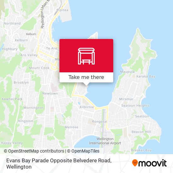 Evans Bay Parade Opposite Belvedere Road map